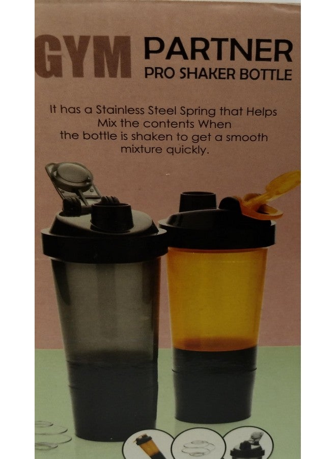Kavin Hub Kavin Hub Shaker Bottles with Steel Whisk Mixer Ball for Smooth Mix & Markings for Workout Supplement Protein Shake Gym Sipper Bottle for Men & Women Gym Fitness Shaker Bottle -500ML  - Image 5