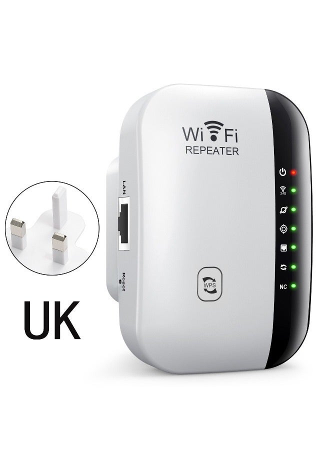 Beauenty 300Mbps WiFi Extender, 2.4Ghz Single Band, Internet Booster, Wireless Internet Repeater - White - Image 2