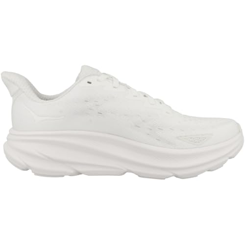 Hoka Women's Clifton 9 Sneaker, White/White, 10.5 - Image 3
