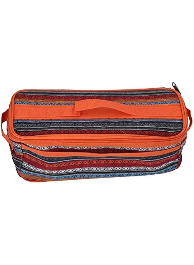 Camping Travel Cooking Utensils lunch box , Portable Outdoor Cooking and Grilling Utensil lunch box Travel Bag for Backpacking BBQ Camping Hiking Travel(Orange)  - Image 1