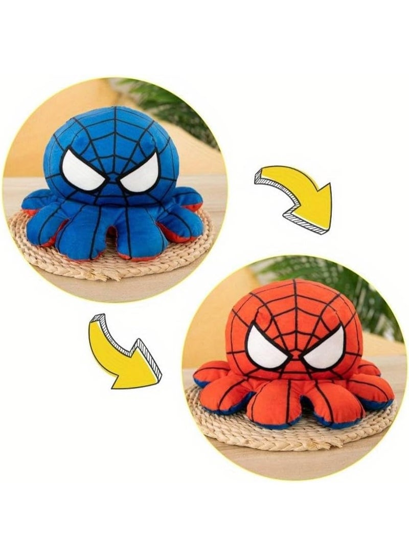 Soft Superhero Plush Doll, Red and Blue Stuffed Toy, Huggable Kids Plush, Safe and Comfortable Gift for Boys and Girls Ages 3+, 1 Piece - Image 2