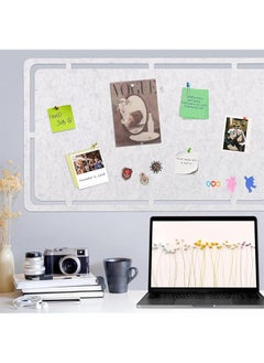 Large Felt Pin Board Wall Bulletin Board Memo Board Notice Board With 35 Push Pins Decorative Adhesive Board For Office Bedrooms Light Grey 72 Cm X 44 Cm - pzsku/Z93A878905E236F339065Z/45/_/1740916903/c535002a-28c3-40df-9b34-148c232605ce