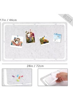 Large Felt Pin Board Wall Bulletin Board Memo Board Notice Board With 35 Push Pins Decorative Adhesive Board For Office Bedrooms Light Grey 72 Cm X 44 Cm - pzsku/Z93A878905E236F339065Z/45/_/1740916910/8d179790-97d5-4a4d-973b-13fe635b1b05