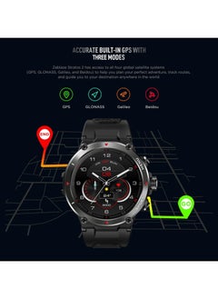زيبليز ساعة Zeblaze Stratos 2 الرياضية الذكية 1.3 شاشة تعمل باللمس الكامل 360 * 360 دقة عالية 4 أقمار صناعية / 3 أوضاع GPS 24H مراقبة الصحة 25 يومًا التحمل 5ATM  - Image 4
