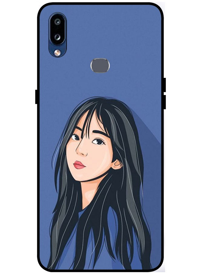 EYE CATCH Protective Case Cover For Samsung Galaxy M01s Smart Series Printed Protective Case Cover for Samsung M01s Girl - Image 1