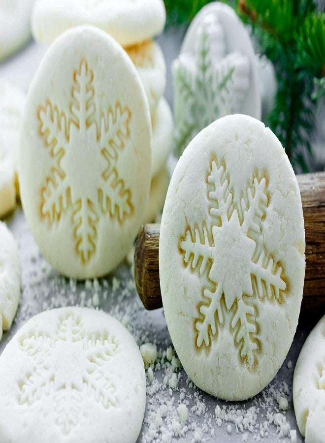 Baking Set Snowflake Cookie Cutter Set - Cake Decorating Mold Fondant Plunger Tool, Christmas Cutters Stamp Shaped as Snowflakes, Holiday Cookie Molds Stamps, Frozen Cake Candy & Cupcake Decorations - Image 2