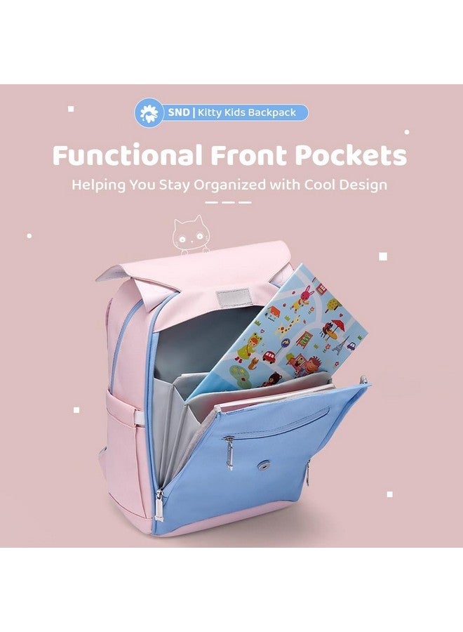 StarAndDaisy Kids Cute Kitty BackPacks/Back Packs for Boys & Girls, Ultralight & Stylish Waterproof School/Travel/Picnic Cat Face Bags for Children (Pink & Red) - Image 3