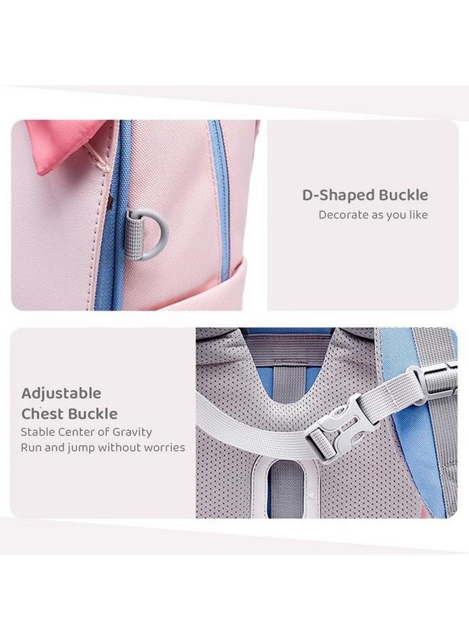 StarAndDaisy Kids Cute Kitty BackPacks/Back Packs for Boys & Girls, Ultralight & Stylish Waterproof School/Travel/Picnic Cat Face Bags for Children (Pink & Red) - Image 4