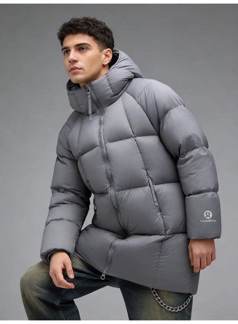 لولوليمون Lululemon Longline Cotton Jacket - Unisex Warm Winter Coat, Quilted Design, Zipper Pocket, Extremely Warm and Lightweight, Super Soft - Image 1