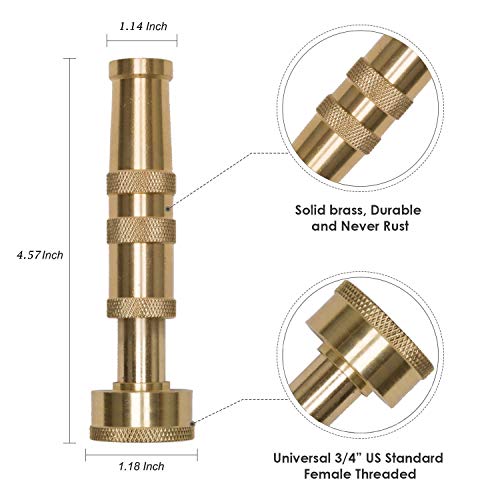 BEAULIFE 304 Stainless Steel Metal Garden Hose 25 Feet with Brass Garden Hose Nozzle Flexible, Portable & Lightweight Kink Free Garden Water Outdoor Hose - Image 5