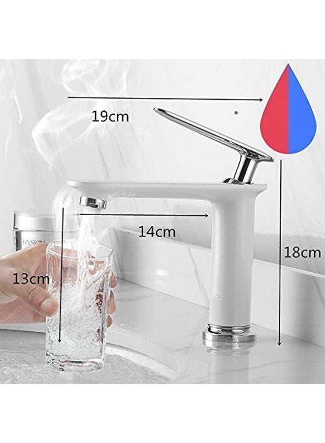 Black Brushed Gold Basin Faucet Bathroom Mixer Tap Hot and Cold Water Sink Faucet - Image 4