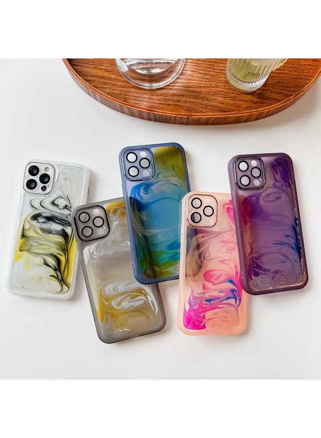 S-TOP Case For iPhone 12 Pro Oil Painting Electroplating TPU Phone Case - Image 4