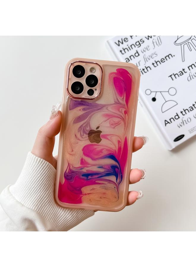 S-TOP Case For iPhone 12 Pro Oil Painting Electroplating TPU Phone Case - Image 1