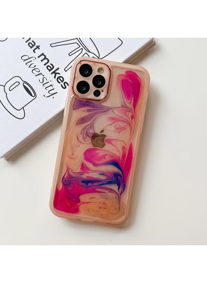 S-TOP Case For iPhone 12 Pro Oil Painting Electroplating TPU Phone Case - Image 2