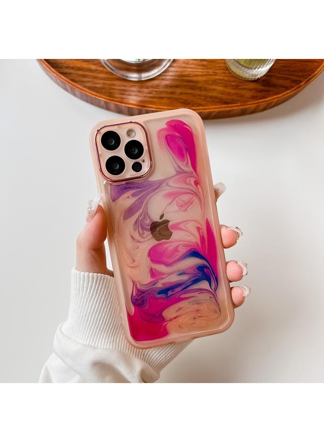 S-TOP Case For iPhone 12 Pro Oil Painting Electroplating TPU Phone Case - Image 3