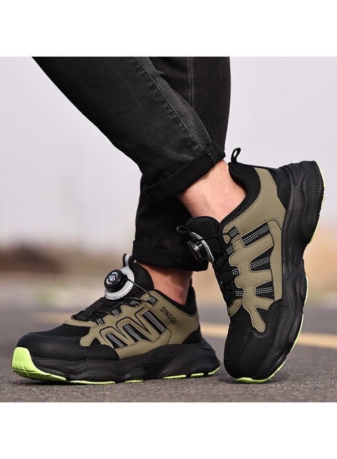 Dinggu Labor Protection Shoes Men's Anti Smashing and Anti Piercing Work Shoes Steel Toe Caps Fly Woven Lightweight Safety Shoes - Image 2