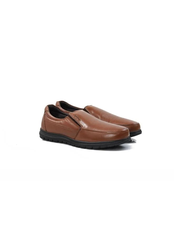 ATTILIO Men's Business Formal Casual Leather Shoes Lace-Up Round Toe Fashion Oxford Shoes