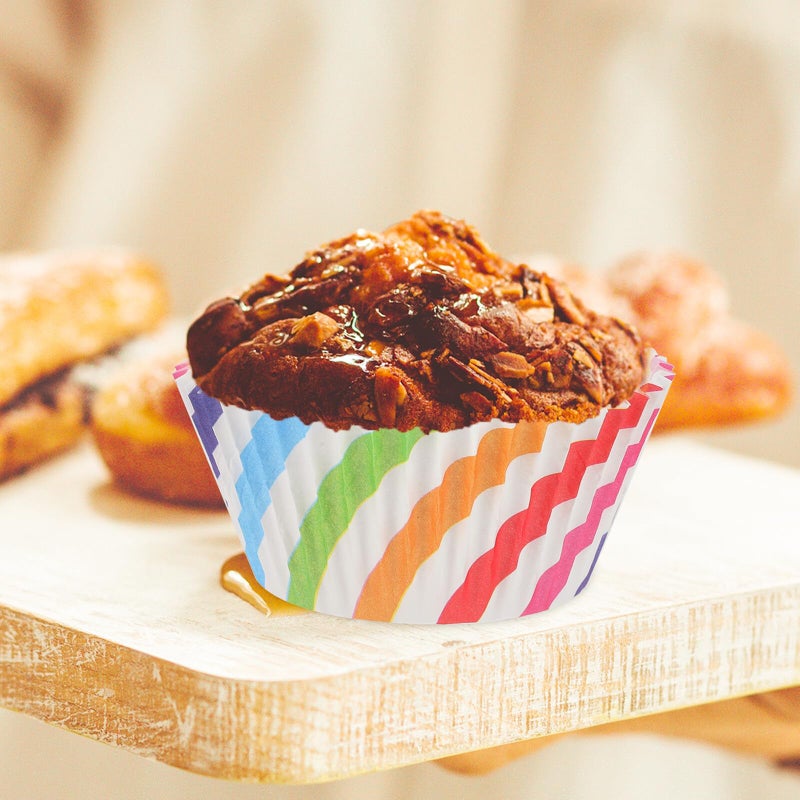600pcs Mini Cupcake Liners Greaseproof Paper Baking Cups 6 Sizes Set For Kitchen Party - Image 5