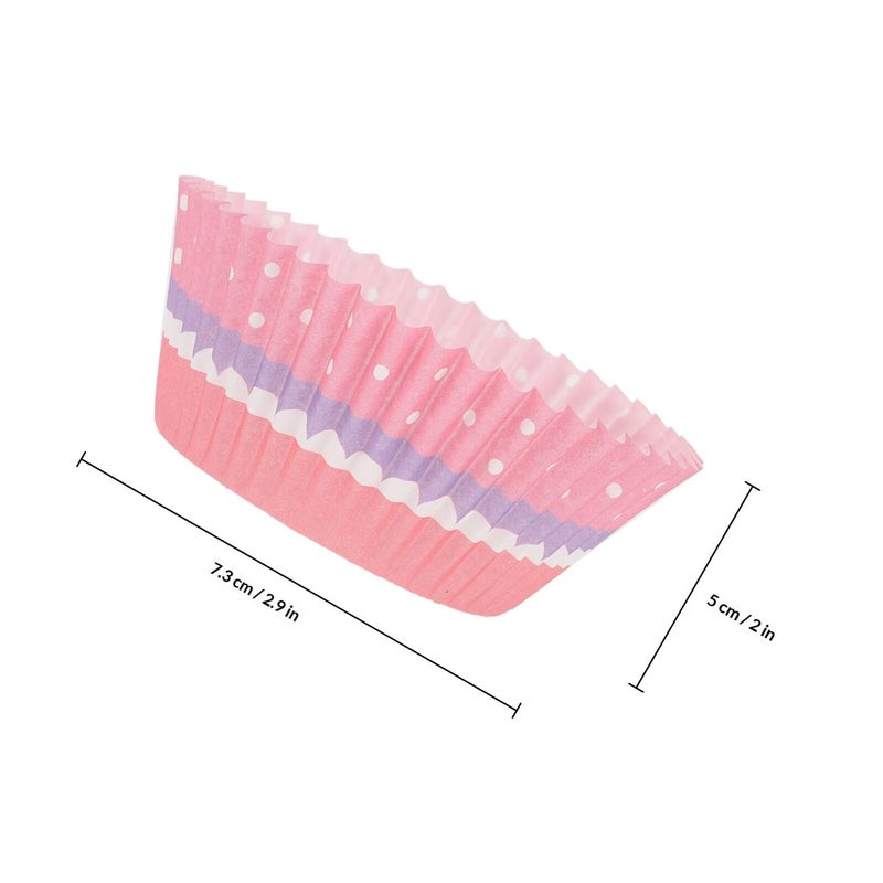600pcs Mini Cupcake Liners Greaseproof Paper Baking Cups 6 Sizes Set For Kitchen Party - Image 3