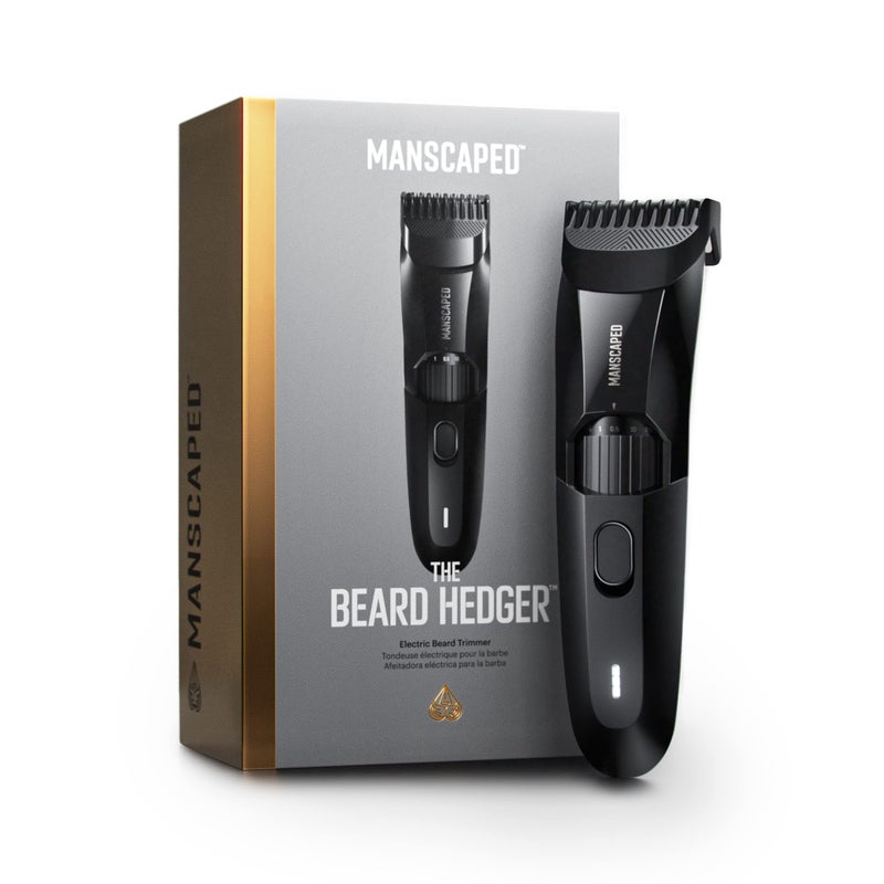 MANSCAPEDÂ® The Beard HedgerÂ® Premium Men's Beard Trimmer, 20 Length Adjustable Blade Wheel, Stainless Steel T-Blade for Precision Facial Hair Trimming, Cordless Waterproof Wet/Dry Clipper - Image 1