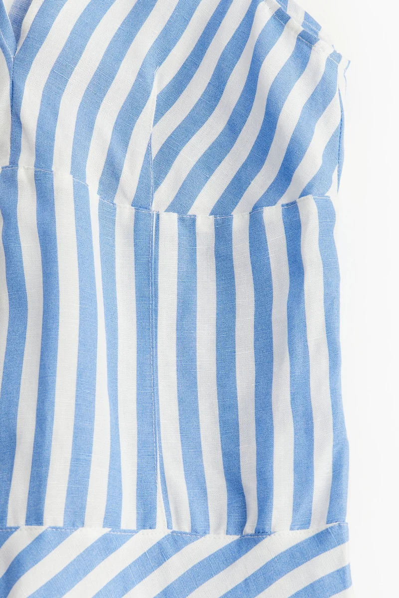 H&M Linen-blend tie-strap dress