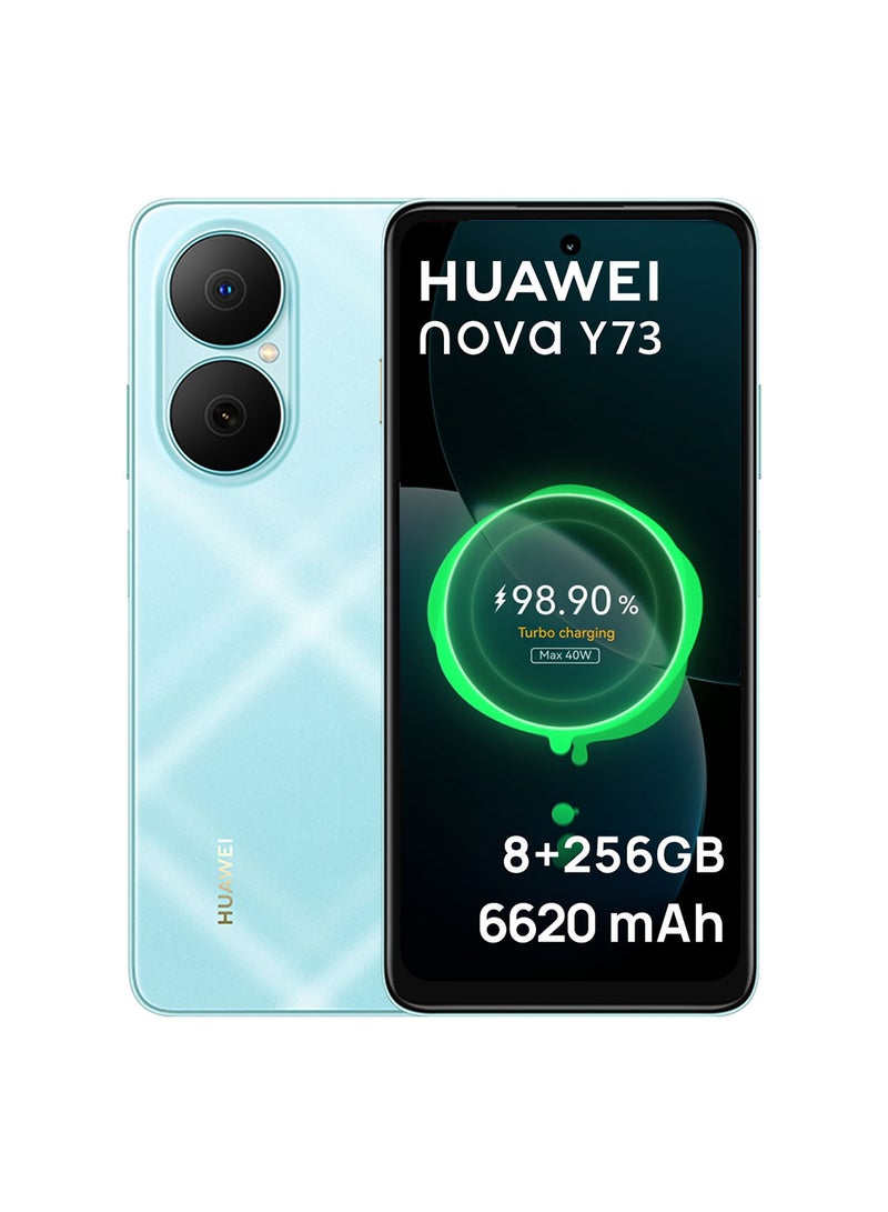 هواوي نوفا Y73 ثنائي الشريحة أزرق 8 جيجابايت رام 256 جيجابايت 4G - نسخة الشرق الأوسط - Image 1