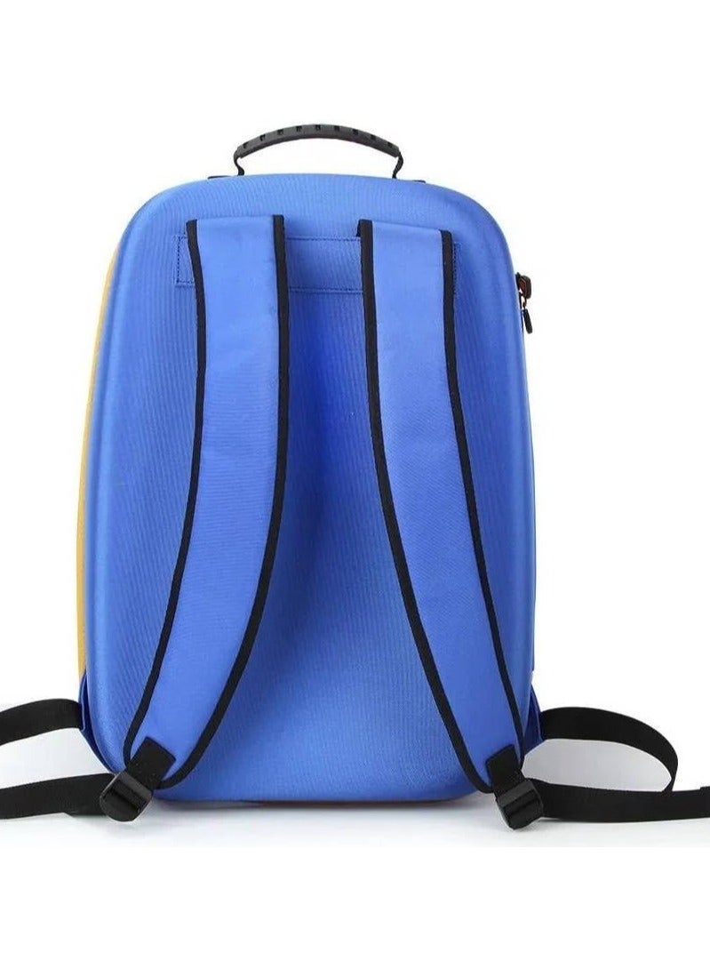 DEADSKULL Carrying Case for PS5/PS5 Pro/PS5 Slim , Game Backpack for PS5, Large Capacity Storage Bag Compatible with PlayStation 5 Controller Console Accessories (Blue, PS5 FAT) - Image 2