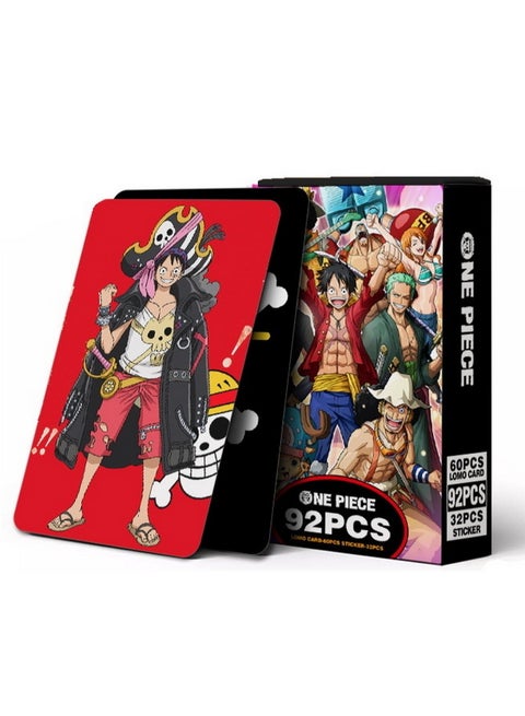 Anime One Piece Wanted Cards 8.8 x 5.7 cm Set of 92 Cards, New Edition, One Piece Wanted Poste, Straw Hat Pirates Crew No.9405