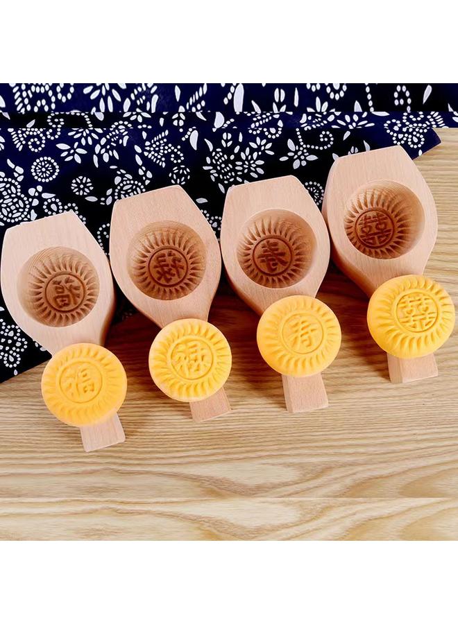 Bluejw Steamed Moo-pastry Moo Big Steamed Bread Steamed Buns Mold Handmade Household Flow Bean Sand Bag Wooden Baking Mold - Image 3