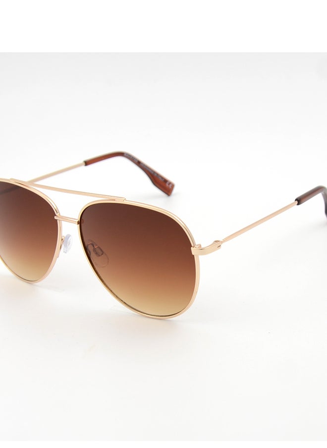 MADEYES Men's UV Protection Sunglasses EE23M199-3 - Gold/Brown  - Image 2
