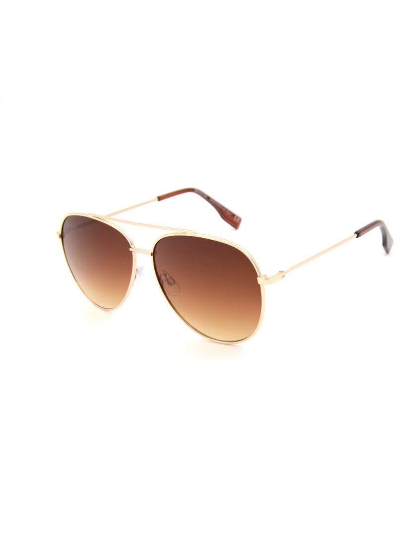 MADEYES Men's UV Protection Sunglasses EE23M199-3 - Gold/Brown  - Image 1