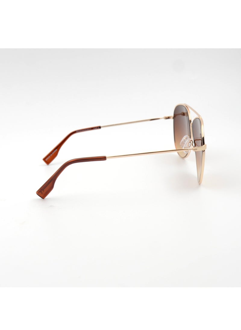 MADEYES Men's UV Protection Sunglasses EE23M199-3 - Gold/Brown  - Image 4