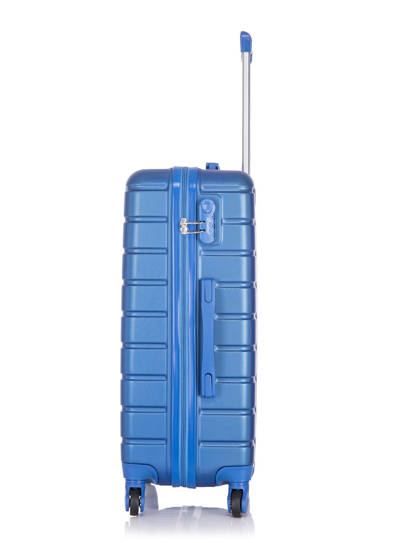 SENATOR - Hard Case Medium Suitcase Luggage Trolley For Unisex ABS Lightweight Travel Bag with 4 Spinner Wheels KH1095 Pearl Blue - Image 1
