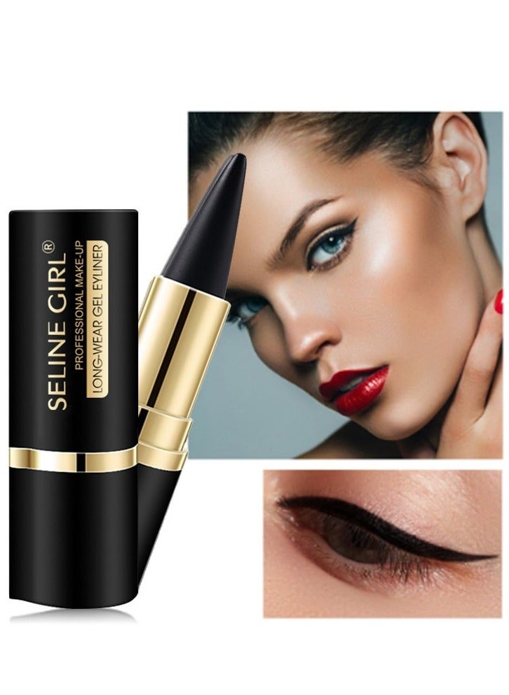SELINE GIRL Professional Long Wear Gel Eyeliner, Black  Eyeliner Pencils, Quick Drying Eye liner Gel Stick Eye Makeup Long Lasting, Eye Makeup For Women (Black) - Image 2