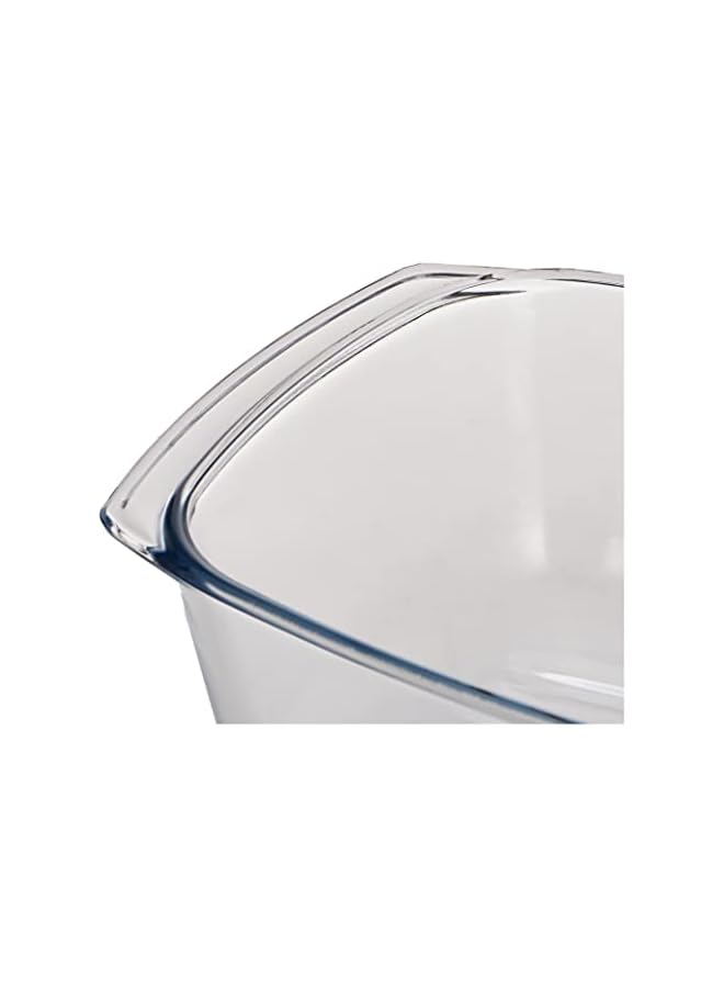 S-TOP Glass Casserole Rectangular, 5.8L,Borosilicate (Heat-Resistant) Glass, Suitable For Gas Cooker, Electrical And Oven. - Image 2
