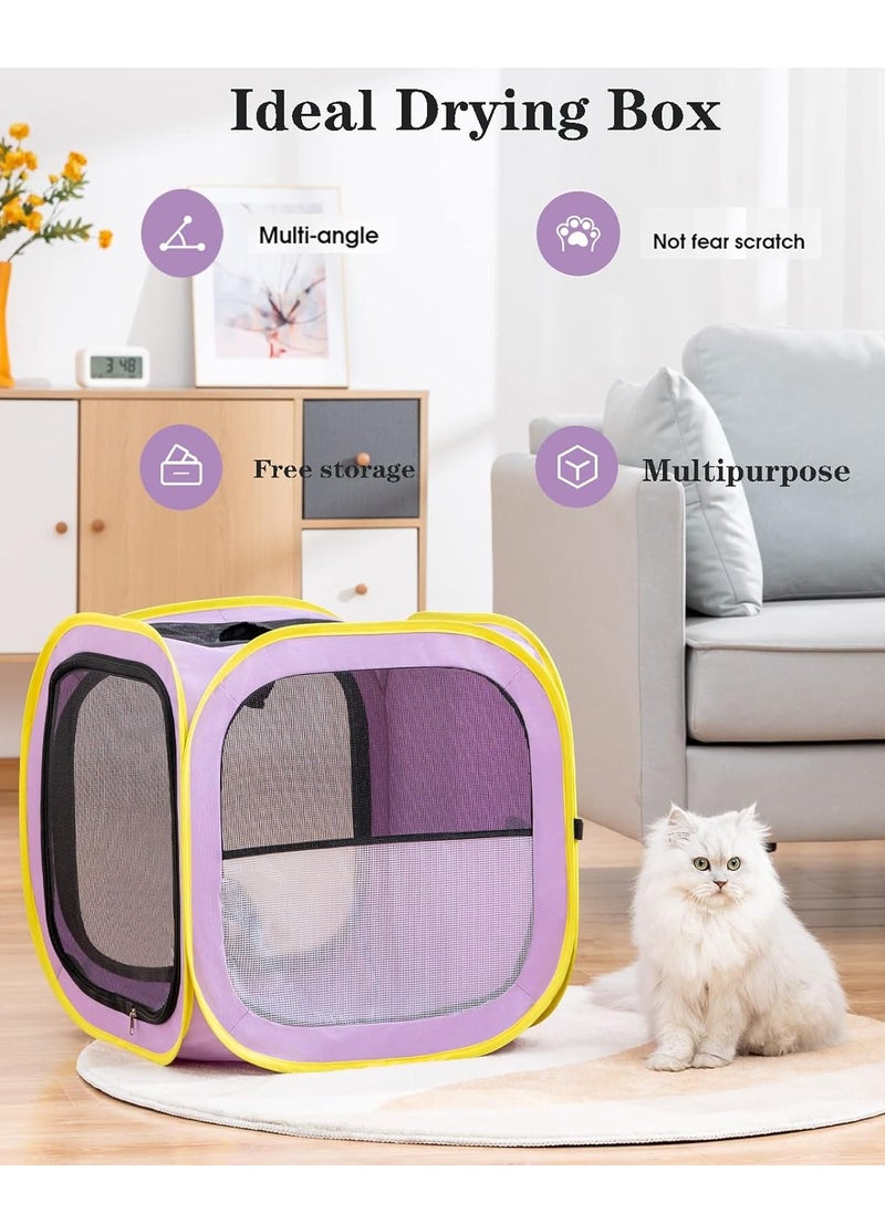 Pet Drying Box, Portable Folding Dog Dryer Cage, Pet Clean Grooming Hair Room, Pet Travel Bags, Drying Crate Cage for Small Medium Dogs Cats - pzsku/Z93A99BEE2F261D8BC9B1Z/45/_/1695708864/d706fd5b-f00a-44e6-9494-88801c865159