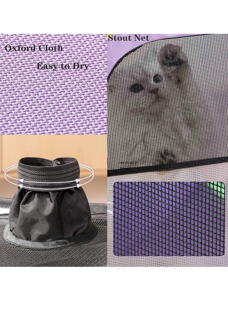 Gerenic Pet Drying Box, Portable Folding Dog Dryer Cage, Pet Clean Grooming Hair Room, Pet Travel Bags, Drying Crate Cage for Small Medium Dogs Cats - Image 4