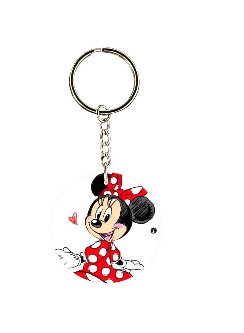 RKN Double Sided Minnie Mouse Printed Keychain