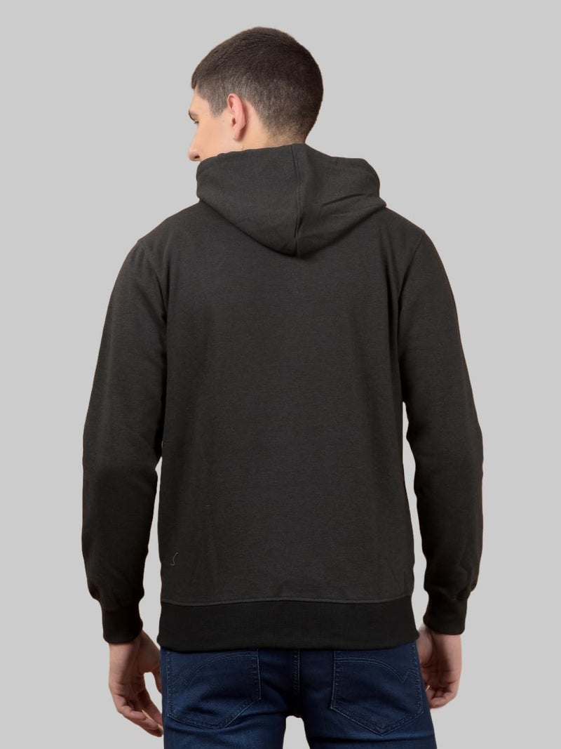 Dollar Mens Hoodie with Full Zipper Black - Image 4