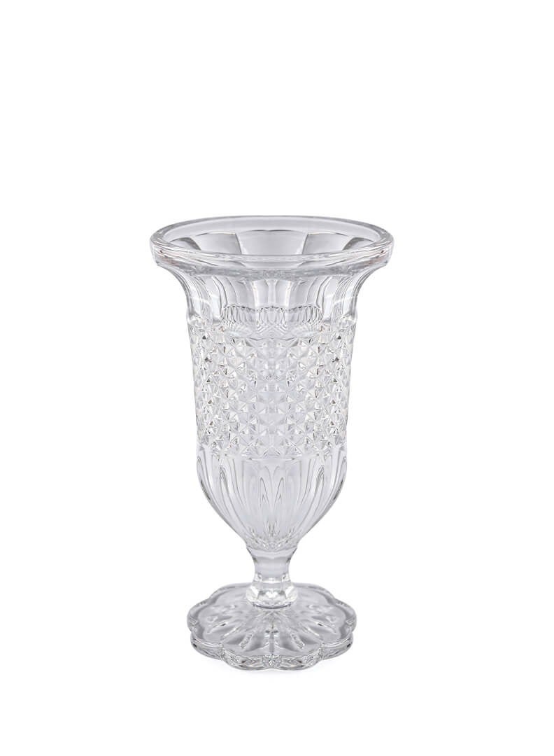 Si Bonne Crystal Glass Vase 14*25 – A beautifully crafted piece that brings elegance and a touch of luxury to any space. - Image 1