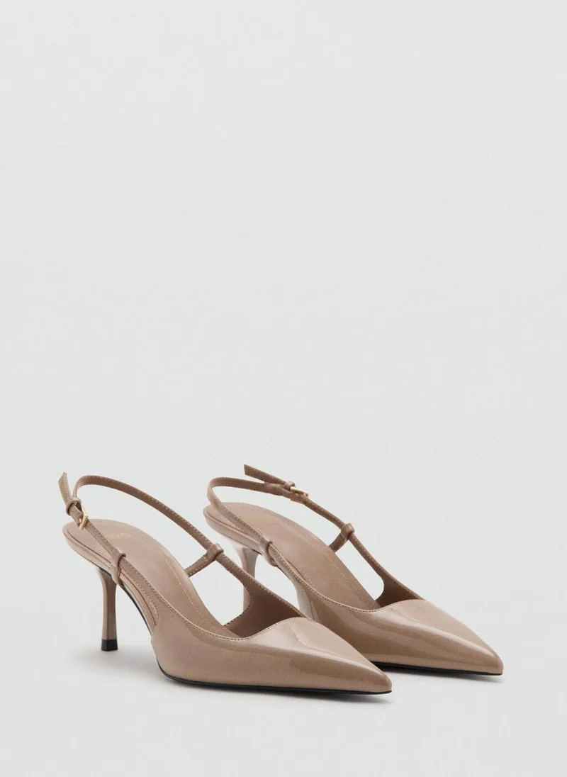 MANGO Patent heeled shoes