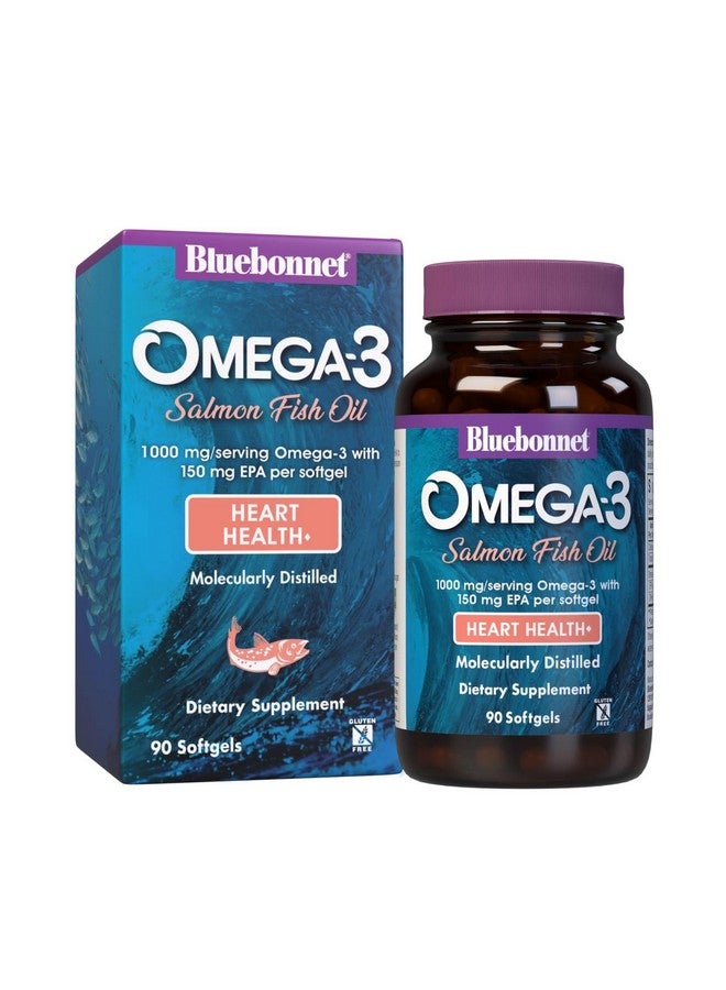 BlueBonnet Nutrition Omega-3 Salmon Oil Softgels, 90 Count - Image 1