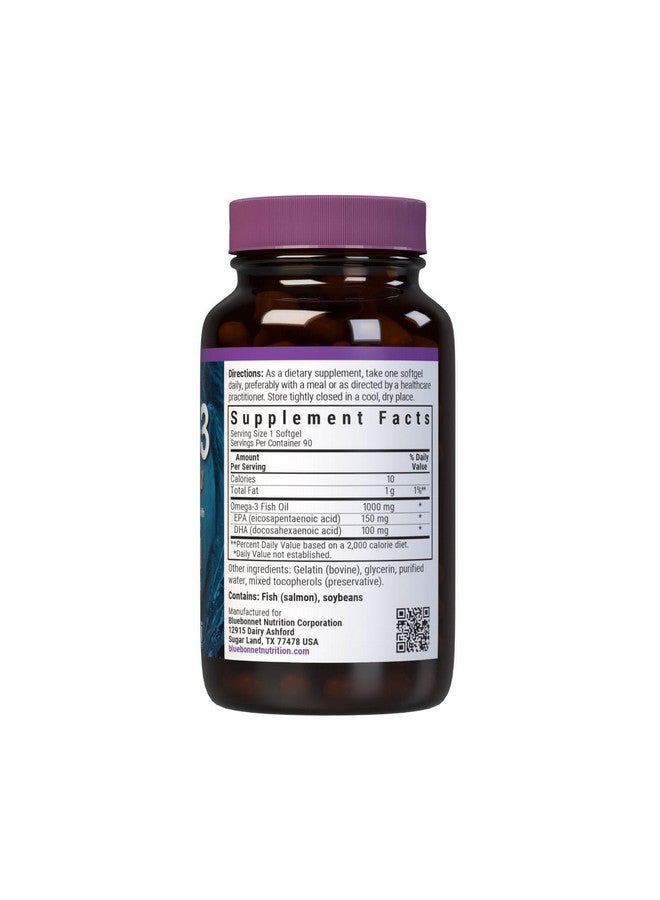 BlueBonnet Nutrition Omega-3 Salmon Oil Softgels, 90 Count - Image 2