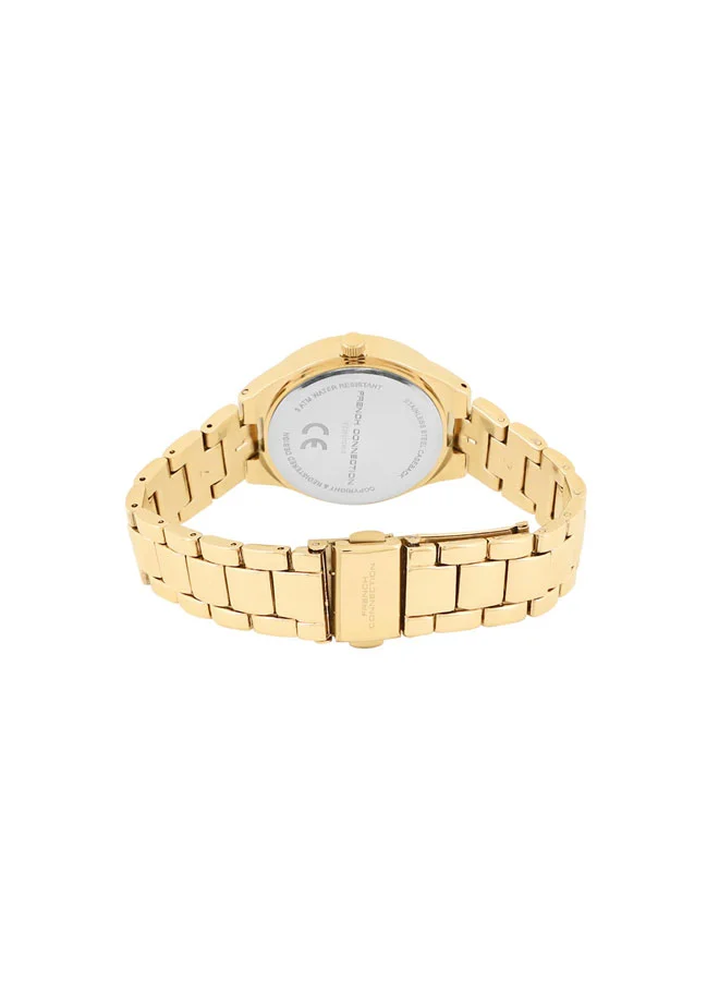 French Connection 33.5mm Women's Quartz Watch with Black Dial