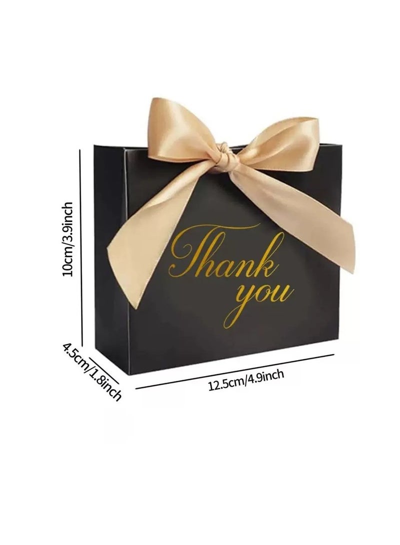 Generic 20PCS Small Thank You Gift Bags, Mini Party Favor Bags Light Blue Candy Bags Treat Boxes Paper Gift Bags with Bow Ribbon for Wedding Bridal Baby Shower Birthday Party  - Image 5