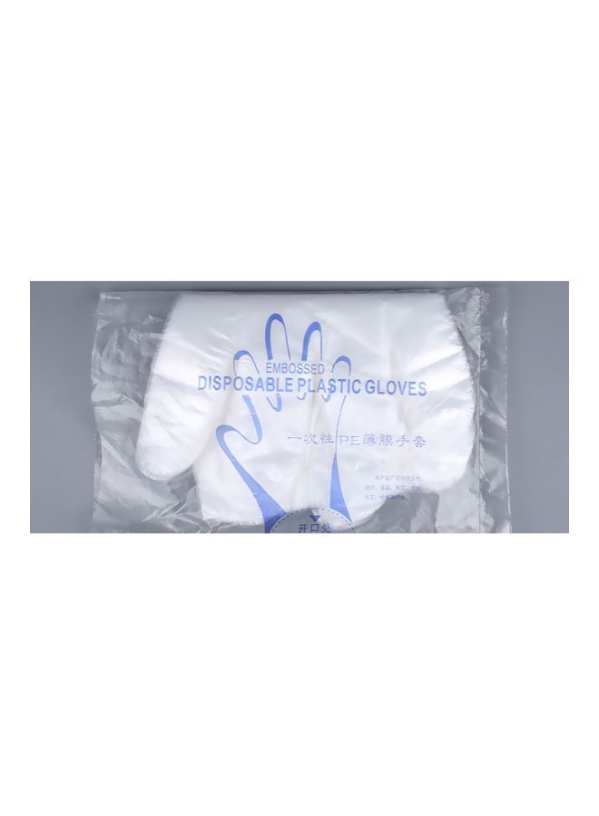 NIBEMINENT 100-Piece Disposable Glove Clear - Image 3