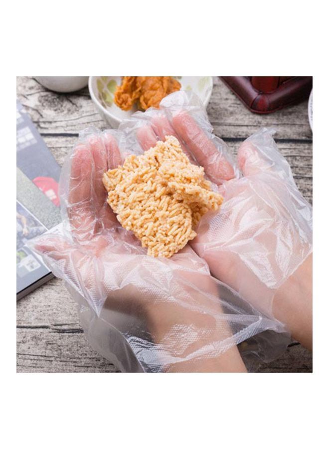 NIBEMINENT 100-Piece Disposable Glove Clear - Image 2