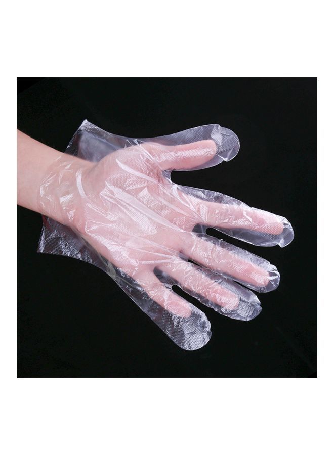 NIBEMINENT 100-Piece Disposable Glove Clear - Image 4