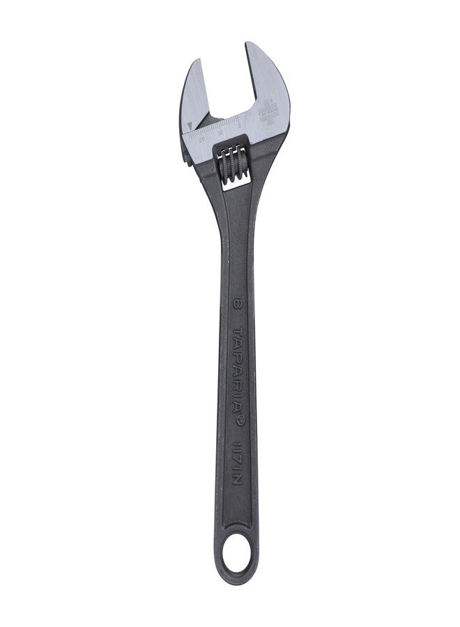 Taparia 1171-8, 8-Inch (205 mm) Adjustable Spanner - Forged Chrome Vanadium Steel with Precision Jaws and Insulated Grip, 26mm Jaw Opening for Tightening, Loosening, and Plumbing - Professional Tool for Mechanics, Electricians, and DIY Repairs - Image 1