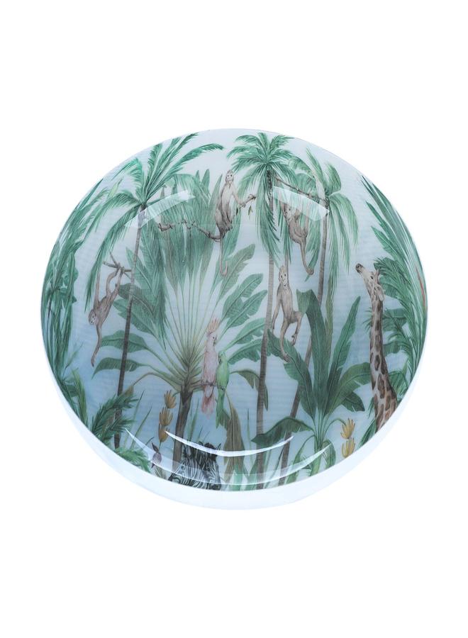 السيف  طبق تقديم 28X28X9 سم أبيض أخضر - Image 3